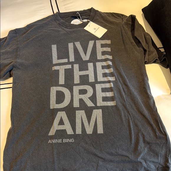 Anine Bing Black Graphic Tee - Picture 5 of 7